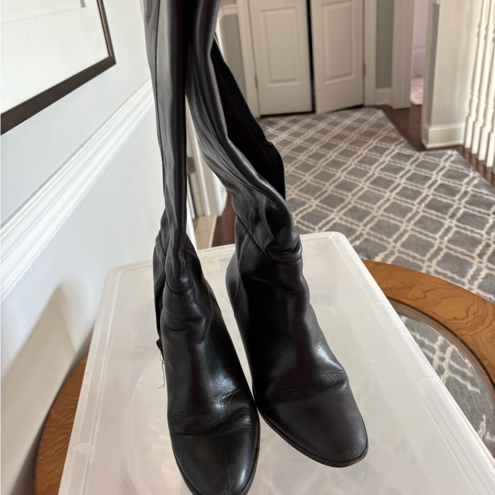 Banana Republic Black Over the Knee Boots